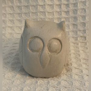 Ten Thousand Villages Signed Soapstone Owl Made In Haiti